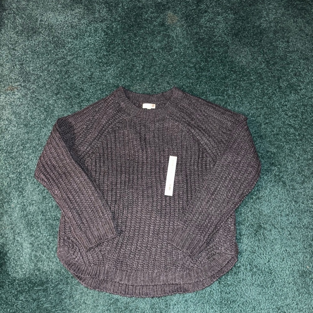 NWT Women’s Kohl's Charcoal Knit Sweater Size Medium